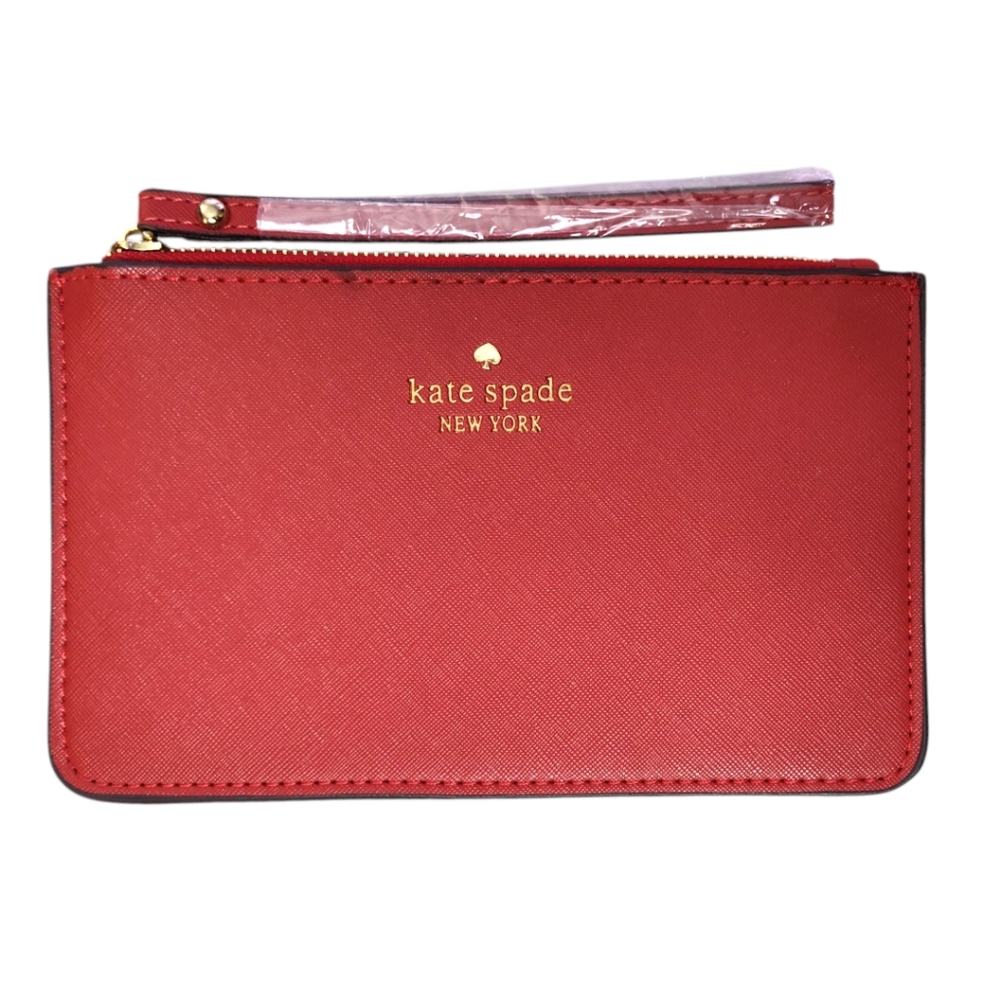 🆕 Kate Spade Wristlets Bundle: Shimmering Gold And Red - Picture 5 of 11